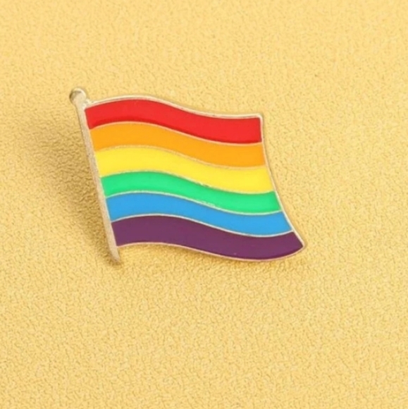 *Rainbow* Flag Pin - Picture 2 of 3